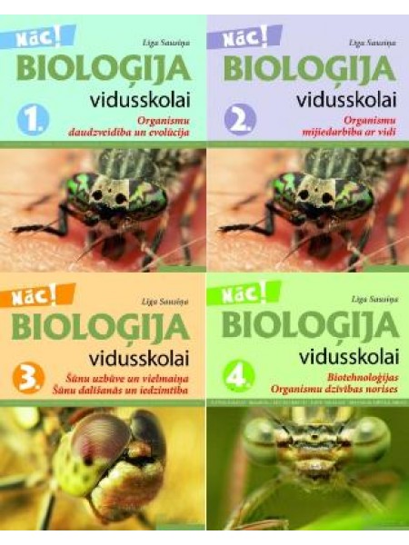 Bioloģija vidusskolai, 1,2,3,4 