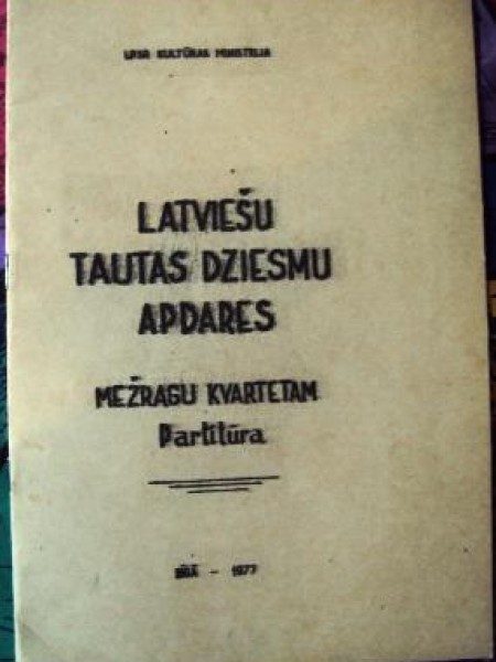 Latviešu tautas dziesmu apdares 