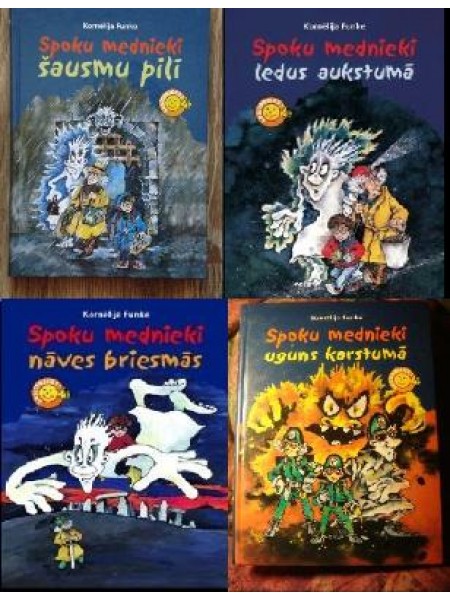 Spoku mednieki 1. nāves briesmās 2. ledus aukstumā 3. šausmu pilī 4. uguns karstumā