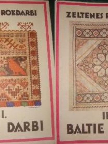 Zeltenes Rokdarbi Baltie Darbi I.II.grāmata 