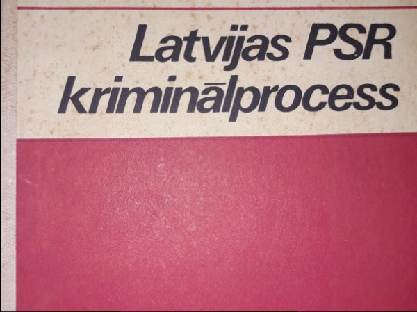 Latvijas PSR Kriminālprocess