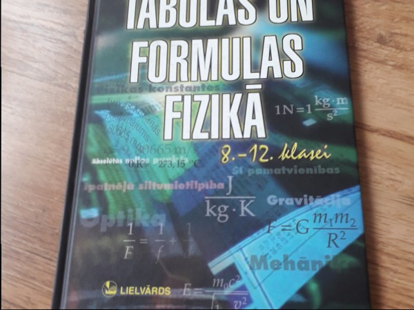 Tabulas un formulas fizikā 8.-12.klasei