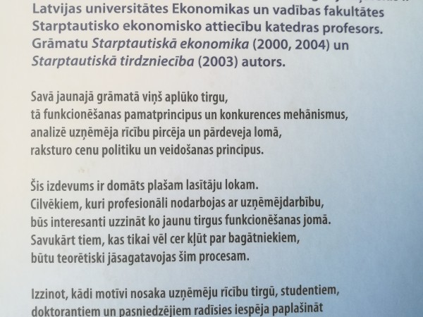 Uzņēmējs un tirgus