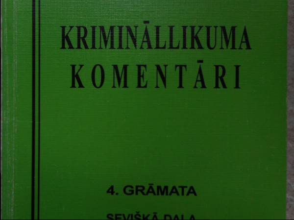 Krimināllikuma komentāri 4.grāmata