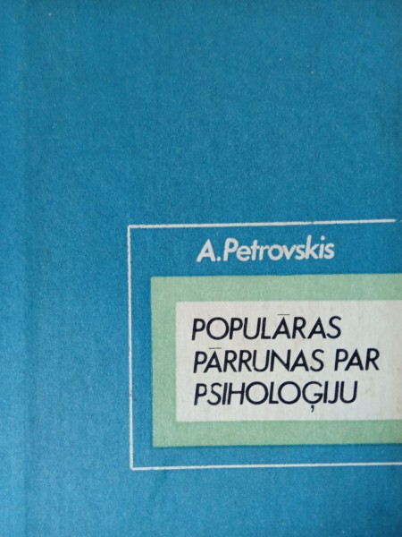 Populāras pārrunas par psiholoģiju