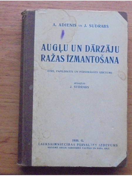 Augļu un dārzeņu ražas izmantošana