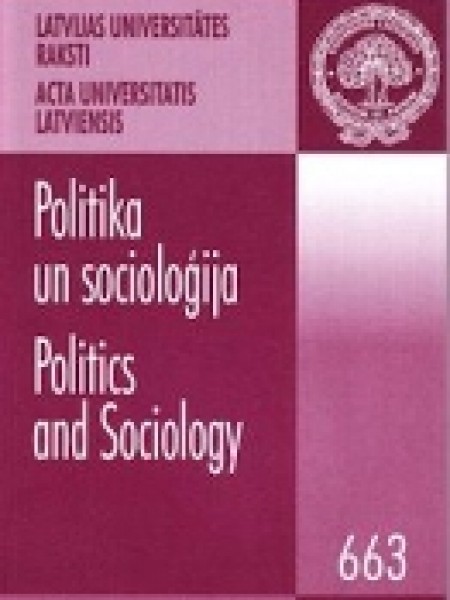 Politika un Socioloģija Latvijas Universitātes raksti. 663.sējums