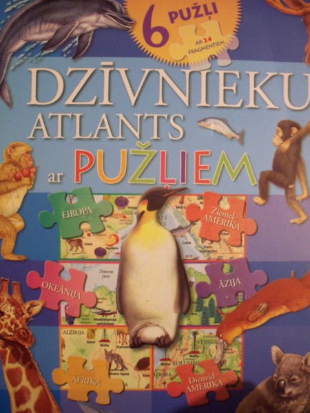 Dzīvnieku atlants ar pužļiem