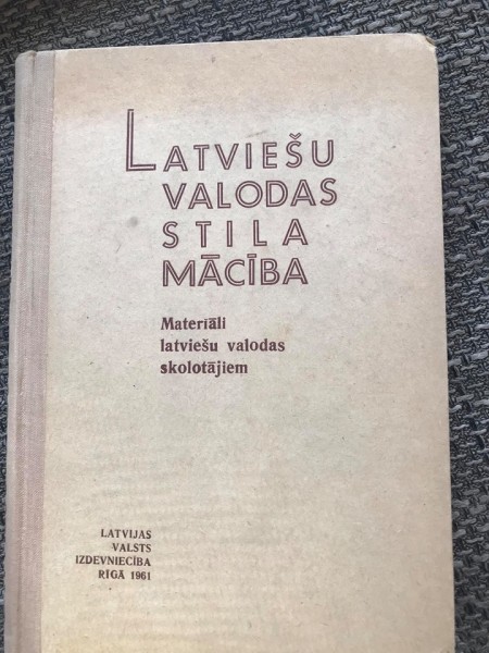 Latviešu valodas stila mācība