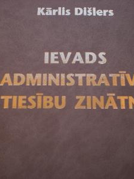 Ievads administratīvo tiesību zinātnē