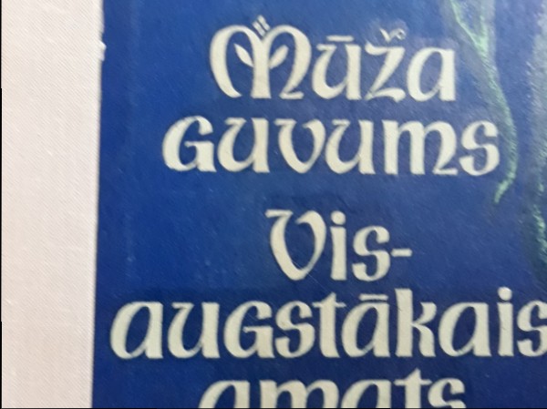 Mùža guvums Visaygstàkais amats