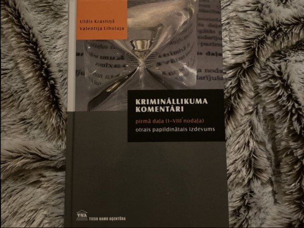 Krimināllikuma komentāri I daļa
