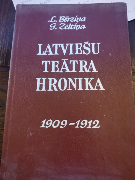 Latviešu teātra hronika 1909-1912