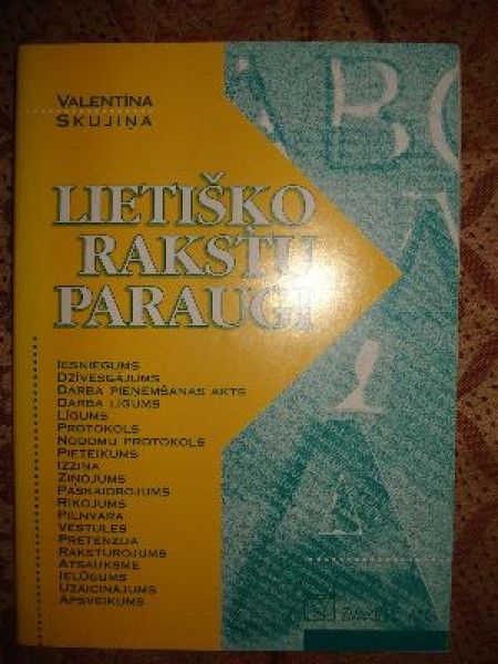 Lietišķo rakstu paraugi