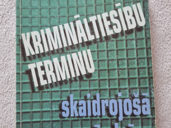 Krimināltiesību terminu skaidrojošā  vārdnīca