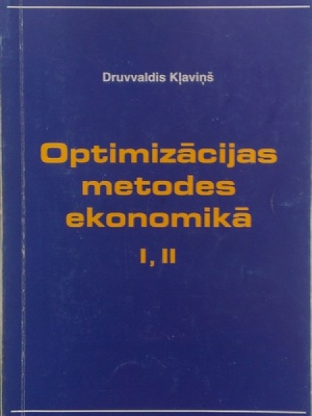 Optimizācijas metodes ekonomikā