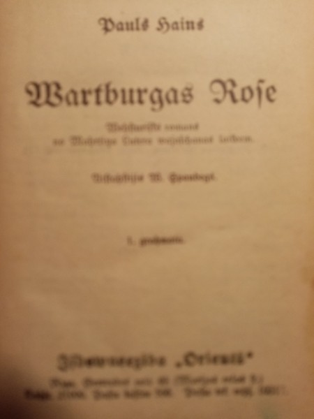 WARTBURGAS ROZE (VECĀ DRUKA)