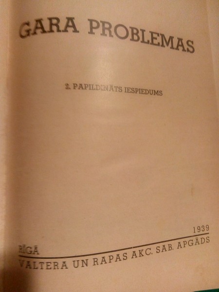 GARA PROBLĒMAS