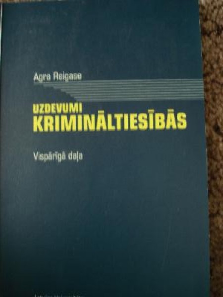 Uzdevumi krimināltiesībās