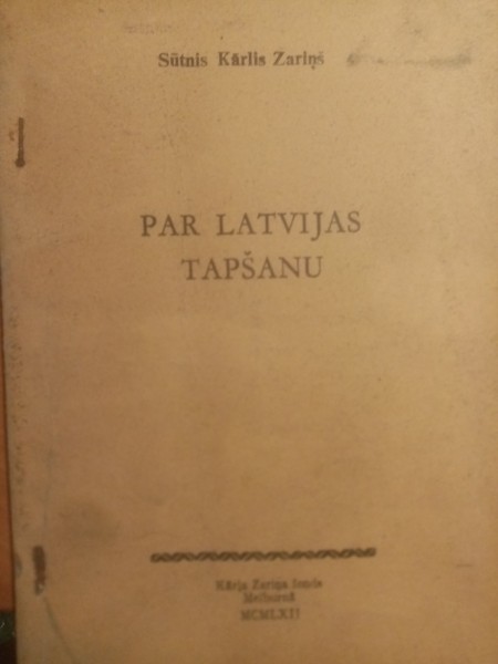 Par Latvijas tapšanu