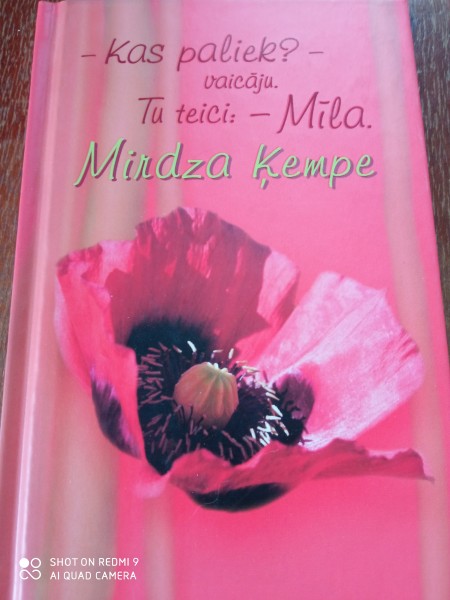 Kas paliek ? vaicāju. Tu  teici: - Mīla