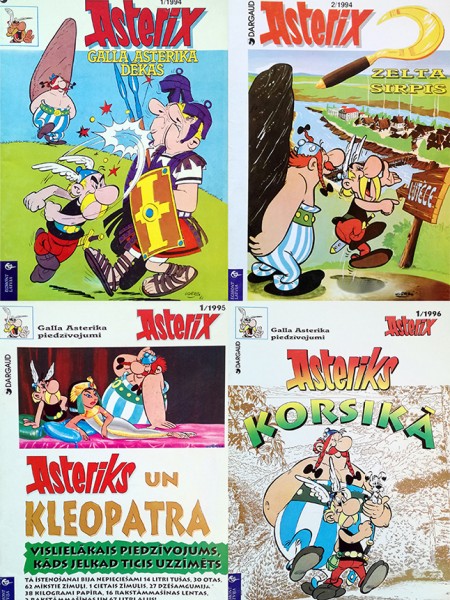 Galla Asterika dēkas / Zelta sirpis / Asteriks un Kleopatra / Asteriks Korsikā