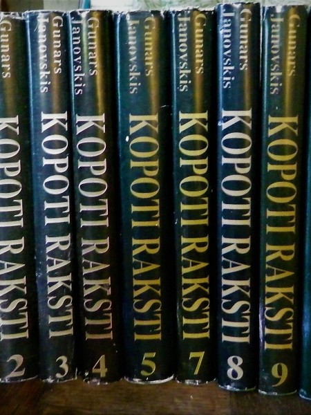 Kopoti raksti , 1.,2.,3.,4.,5.,7.,8.,9.,12. sējums