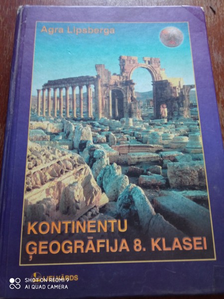 Kontinentu ģeogrāfija 8. klasei