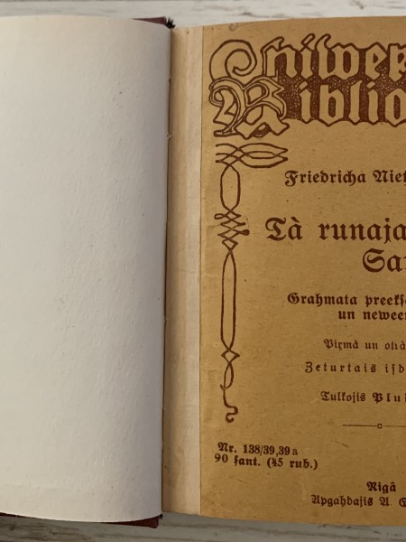 Tā runaja Zaratustra