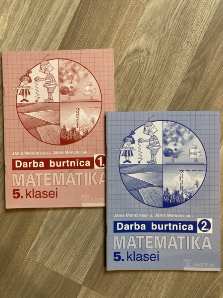Darba burtnīca matemātikā 5.klasei. 1. un 2.daļa