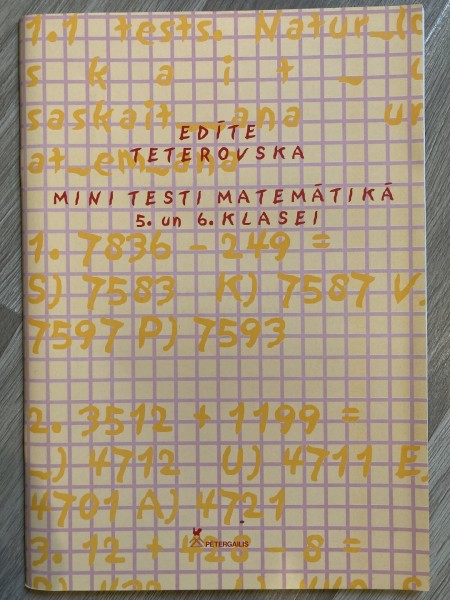 Mini testi matemātikā 5. un 6. klasei. Atbilžu izvēles testi