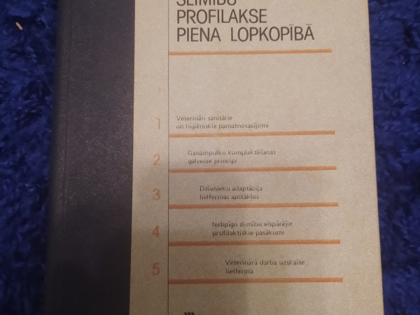 Slimību profilakse piena lopkopība