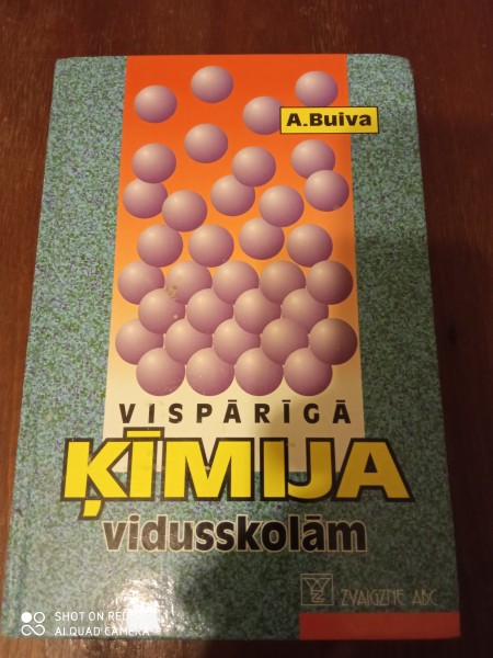 Vispārīgā ķīmija vidusskolām