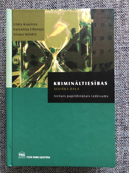 Krimināltiesības. Sevišķā daļa