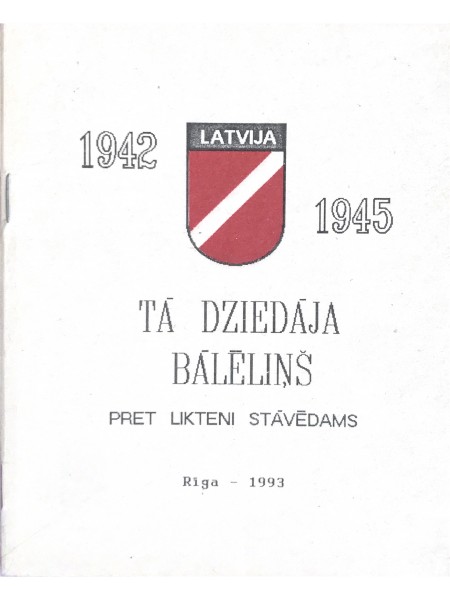 Tā dziedāja bāleliņš