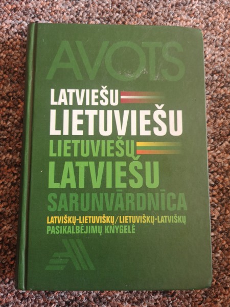 Latviešu-lietuviešu, lietuviešu-latviešu sarunvārdnīca