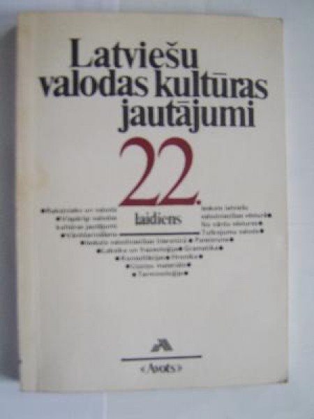 Latviešu valodas kultūras jautājumi 22.laidiens