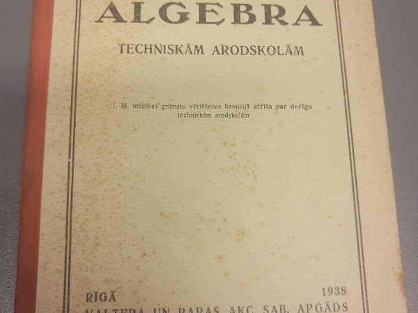 Algebra techniskām arodskolām