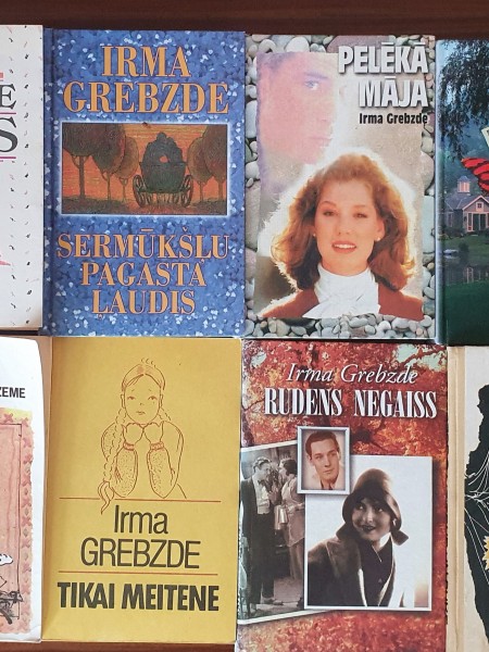 Irmas Grebzdes grāmatu kolekcija. Inga. Māsas. Tikai meitene u.c.