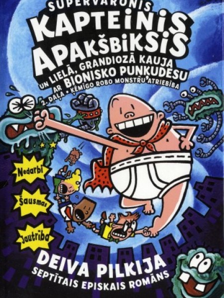 Supervaronis kapteinis Apakšbiksis un lielā, grandiozā kauja ar bionisko puņķudesu 2