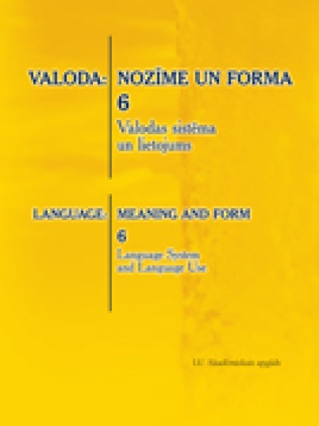Valoda: nozīme un forma