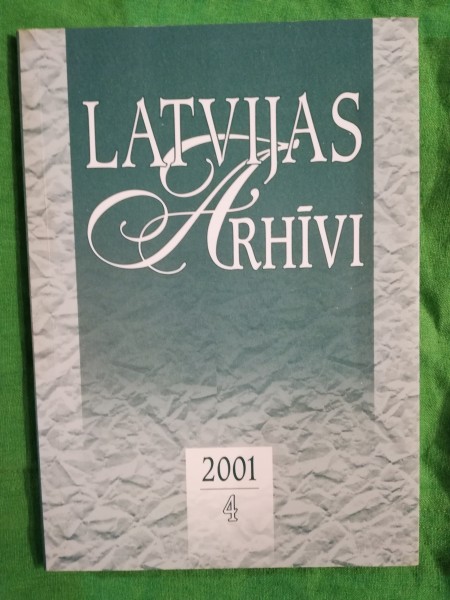 Latvijas arhīvi 2001/4