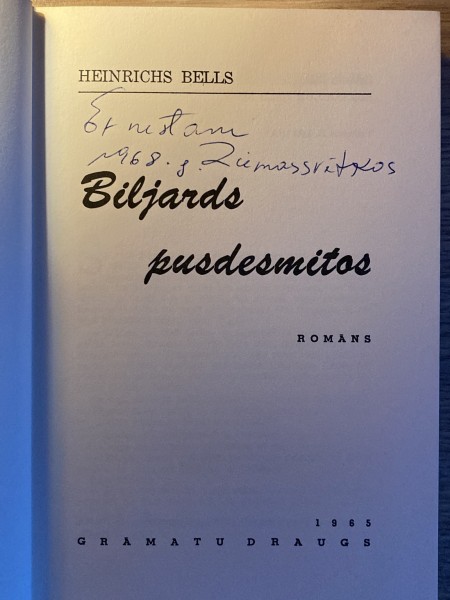 Biljards pusdesmitos