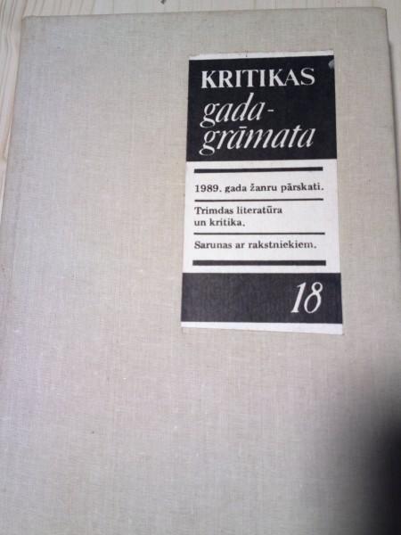 Kritikas gadagrāmata Nr.18