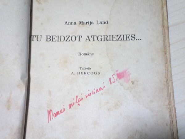 Tu beidzot atgriezies