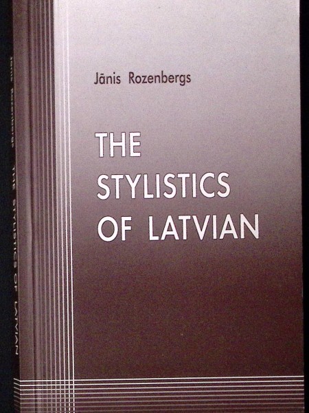 The stylistics of Latvian