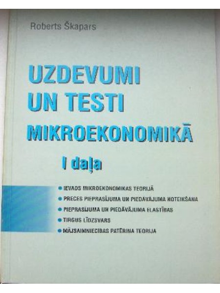 Uzdevumi un testi mikroekonomikā 1