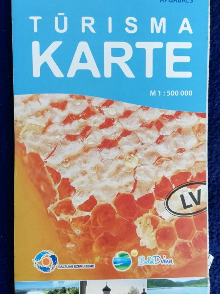 Tūrisma karte Augštaitija, Latgale, Vitebskas apgabals