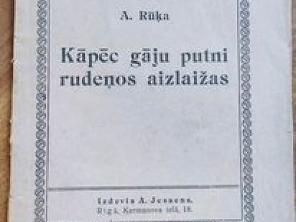 Kāpēc gāju putni rudeņos aizlaižas