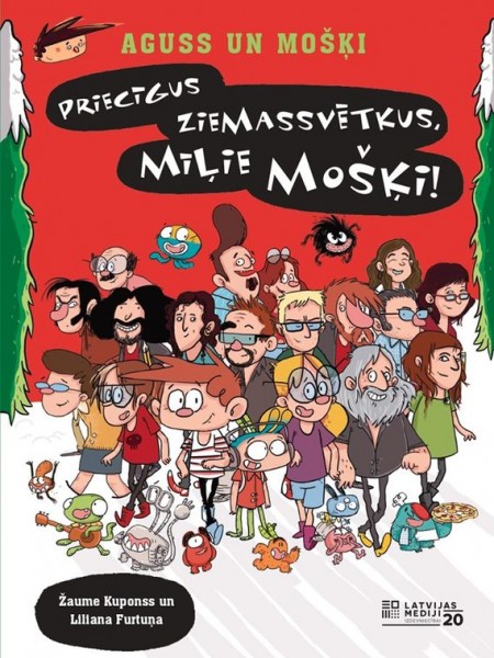 Priecīgus Ziemassvētkus, mīļie mošķi! Aguss un mošķi.
